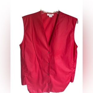 Helmut Lang Vintage Sleeveless Red Top Size Medium NWT